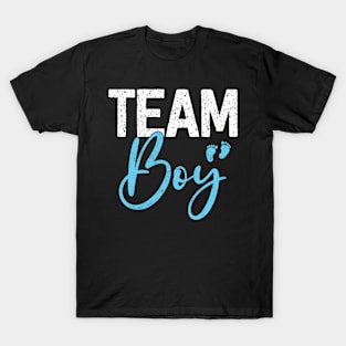 Cute Team Boy Gender Reveal Party Idea New Dad Father's Day T-Shirt